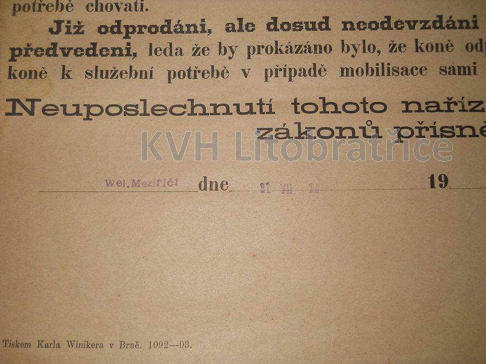 Mobiliherungs kundmachung 1914 (foto 6)